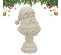 Generisch Figuras navideñas de Papá Noel - objetos coleccionables de mitad de cuerpo, escultura de resina de Navidad, para decoración de escritorio, habitación de estudiante, sala de estar