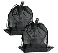 Generisch Filtro de malla para bomba de estanque - 2 piezas de protección de filtro elástico, filtro de alta densidad, malla exterior robusta, manguito de bomba para hoteles y parques públicos