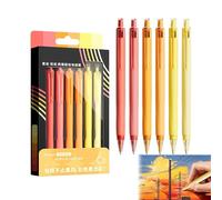Generisch Fine Point Pens Surted Colors - 0,7 mm 6 colores retráctiles lavables acrílicos coloreados Set Smooth Gel Ink Writing Drawing Pen | Para la oficina School Journaling Sketching