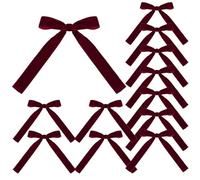 Generisch Fiocchi Velluto - Decorazione Natalizia Con Ghirlanda, Elegante In Nastro | Fiocchi Portatili Albero Natale Porta Finestra Casa Festa Decorazione