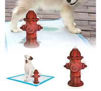 Generisch Fire Hydrant Pet Ayuda a tu perro o gato a cagar correctamente con esta herramienta funcional (rojo, 18,8 x 10 x 1 cm)