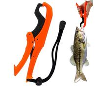 Generisch Fishing Lip Gripper, Floating Fish Grabber Tool, Lightweight Lanyard Accessory, Non-Slip Easy Grip Design, Ideal for Men, Kayak, Uncle, Family, Grandfather, Friends, Grandpa, Orange Color