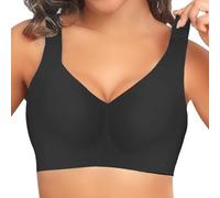 Generisch Fitness Set Mujer Mujer Sujetador Deportivo Sexy Encaje Front Buckle Yoga BH Plus Size Entrenamiento Sujetador de Fuerza, Negro , M