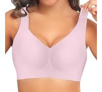 Generisch Fitness Set Mujer Mujer Sujetador Deportivo Sexy Encaje Front Buckle Yoga BH Plus Size Entrenamiento Sujetador de Fuerza, Rosa., XXL