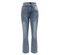 Generisch Flared Fit Jeans Damen Hohe Taille Jeans Slim Fit Stretch Bootcut Hose Skinny Jeanshose Wide Leg Schlaghosen Retro Denim Hose HüFtJeans Lange Pant High Waist Schlagjeans, azul, S