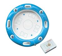 Generisch Floating Game Table Pool Inflatable Card Playing Mat with Cup Holders, Durable PVC Water Activity Accessory, Portable Lounge Design, Hot Weather Fun for Adults and Families
