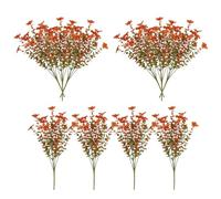 Generisch Flores artificiales de otoño, plantas artificiales de otoño, 10 unidades, flores artificiales, decoración para puerta de entrada, dormitorio, boda, balcón, salón, cocina, baño