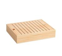 Generisch Floss Organizer - de Almacenamiento de de Puntada, Barra de Madera con 10 Ranuras largas, de Almacenamiento de Madera con Soporte para bobinas | Tabla de bobinado de Hilos