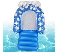 Generisch Flotador hinchable | Tumbona de agua con soporte para las piernas - Piscina Floß,para tomar el sol al aire libre en el lago río en su propio jardín o patio trasero y en de verano