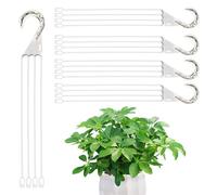 Generisch Flower Pot Hangers Outdoor - Juego de ganchos para plantas de 5 piezas, 18,11 x 3,94 x 2,36 pulgadas, accesorios de jardinería resistentes para lawn, jardín, balcony, lámparas de pájaros y