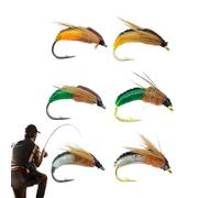 Generisch Fly Fishing Bait Multifunctional, Effective Realistic Fake, Lures Device with Sturdy Build, Modern, Accessory for Camping Hiking Backpacking River Lake Daily Rutine, Reliable Tool