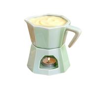 Generisch Fonduetopf,Kleine Keramik Küchenutensilien en,Käse Fondue Hot Pot Becher - für Geburtstag Weihnachten Feiertag Party Zuhause Büro Wohnung Käse süße