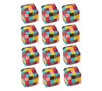 Generisch Footbags - Juego de 12 bolsas de fútbol para interior de ganchillo, para juegos de , para familias, , niñas, adolescentes y amantes, disfrute y juego