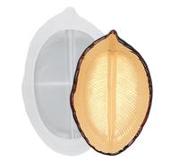 Generisch Forma de cáscara de hoja, moldes para resina, molde de silicona para joyas de resina, molde de plato, fundición irregular, hojas tropicales, bandeja para servir frutero