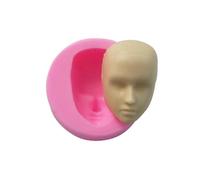Generisch Forma de la cara Adorable Muñeca Facial Forma | Molde pequeño de azúcar, arcilla, jabón, resina, molde de chocolate para bricolaje