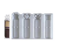 Generisch Forma rectangular de silicona de 18 x 12 cm para manualidades creativas de resina | Soporte para pintalabios, molde para los amantes de las manualidades, casa de regalo hecha a mano