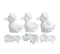 Generisch Forme In Silicone A Forma Di Animali- 3 Pezzi A Forma Di Per Lavoretti In Gesso | 40 g Stampo Per Resina Epossidica | Per Decorazioni Per Feste, Matrimoni, Tavola
