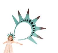 Generisch Fourth Of July - Conjunto para mujer con corona y antorcha de diosas para mujer, 3 piezas, accesorios ligeros para disfraces patrióticos, desfiles de vacaciones, día de la independencia y
