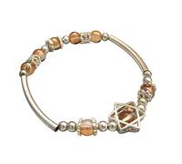 Generisch Frases Mensajes Pulsera Hombre Joyería Pure Silver Parts Star Of Spirituality Talisman For Colores 2 Junco Ancho Joyería, talla única, Zinc alloy