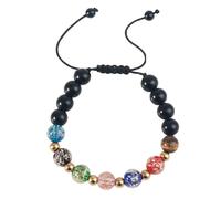 Generisch Frases Mm Naturales Mujeres Joyas coloridas y ajustables, hechas a mano para mujeres y hombres. Efecto garantizado. Pulseras Ancho Amantes Abuelita Natural Joyería, 17.00, Vidrio