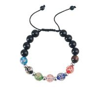 Generisch Frases Mm Naturales Mujeres Joyas coloridas y ajustables, hechas a mano para mujeres y hombres. Efecto garantizado. Pulseras Ancho Amantes Abuelita Natural Joyería, 17.00, Vidrio