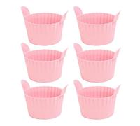 Generisch Freidora de aire caliente molde para muffins, juego de moldes antiadherentes reutilizables y uniformes, moldes de silicona para mordeduras de huevo, para mousse, pan, cupcakes, pudines