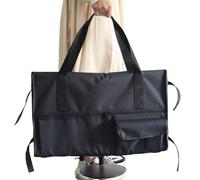 Generisch Funda de transporte para monitor, funda protectora portátil para monitores y protección contra el polvo | Fundas protectoras con forro de franela Accesorios para ordenador ajustables, Negro