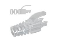 Generisch Fundas de de tensión RJ45 para cable Ethernet, de conector en forma de PP para cable LAN CAT5e CAT6, protección de cable de 6,5 mm, paquete de 100 unidades