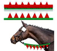 Generisch Fundas de Fieltro de 2 Piezas, navideños para Fiestas de Papá Noel, Accesorios para Caballos, para Agricultores, Jinetes, Celebraciones