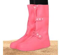 Generisch Fundas de zapatos impermeables para lluvia, de silicona, elásticas, cómodas para todo el día, para botas de lluvia, para viajes, jardinería, patio, senderismo, nieve, barro de invierno, Rosa
