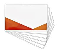 Generisch Fundas para tarjetas comerciales, mangas para tarjetas comerciales, 10 protectores de tarjetas de seguridad social de PVC, fundas transparentes impermeables para mujeres, hombres y