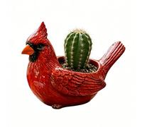 Generisch Funny Bird Flower Pot, Resin Decorative Planter, 4.5-Inch Small Plant Pot with Solid Build, Weather Resistant Painted, Novelty Ornament with Figurine Style, Pots for Garden and Office