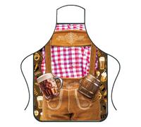 Generisch Funny Cooking Apron for Men, Breathable Adjustable Pinafore with Hilarious Print for BBQ Chef Grilling Kitchen Restaurant Wedding Thanksgiving Christmas Birthday Camping or Picnic Events, a