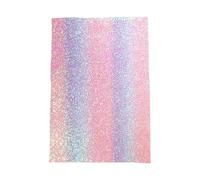 Generisch Fuse Bead Ironing Mat | Reusable Heat Resistant Pad | Rainbow Glitter Iron Sheet for Adults Beginners Home Office Transfer Workbench Party Birthday