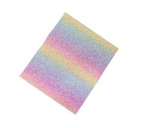 Generisch Fuse Bead Ironing Mat | Reusable Heat Resistant Pad | Rainbow Glitter Iron Sheet for Adults Beginners Home Office Transfer Workbench Party Birthday
