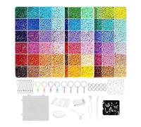 Generisch Fuse Beads Kit - Juego de manualidades de pixel de 96 colores, 5 mm, con organizadora, actividad de cuentas de bricolaje para adultos, adolescentes, niños, gran regalo creativo, para la