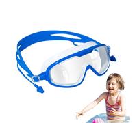 Generisch Gafas de natación para niños - Lente de PC, correa ajustable, 18 x 6 x 5 cm, 7,09 x 2,36 x 1,97 pulgadas | Gafas de piscina anti UV sin fugas, diseño sin puente nasal para niñas | Buceo