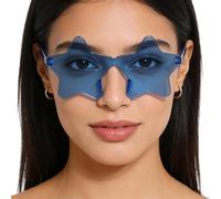 Generisch Gafas de sol de estrella para mujer, elegantes gafas de piscina - Gafas de fiesta para mujer, para hombre, fiestas, festivales de música, diarios, eventos de Halloween, conciertos