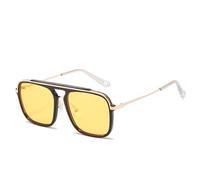 Generisch Gafas de sol de metal con marco grande para hombres y mujeres al aire libre Vacation Beach Driving Fashion, E, 1