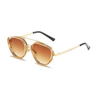 Generisch Gafas de sol decorativas de metal retro punk hombres y mujeres al aire libre Vacation Beach Driving Fashion, E, 1