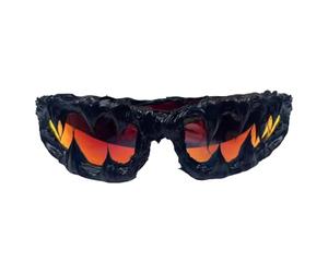 Generisch Gafas de sol góticas - UV400 envoltura alrededor de de escudo | gótica Eye Wear | Gafas para Halloween | Días de playa y noches de club | Gafas de sol elegantes de para