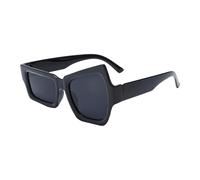 Generisch Gafas de sol para mujer | Gafas de irregulares, protección UV para, tomar el sol, nadar, ciclismo y actividades al aire libre, Black Frame Gray Film, Siehe Beschreibung