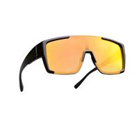 Generisch Gafas de sol polarizadas para hombre, diseño ligero y portátil, protección UV para actividades al aire libre, para hombre y mujer, béisbol, pesca, golf, ciclismo, Marco Negro Polarizado Rojo