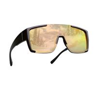 Generisch Gafas de sol polarizadas para hombre, diseño ligero y portátil, protección UV para actividades al aire libre, para béisbol, pesca, golf, ciclismo, hombre y mujer, Marco Negro Polarizado Rojo