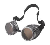 Generisch Gafas Steampunk Vintage Estilo Gótico Gafas de Protección Unisex Soldador Punk Gafas de Soldadura Redondas Polarizadas Retro Gafas de Sol para Reuniones, Halloween, Maquillaje Reunión