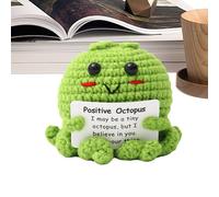 Generisch Ganchillo Positivo - Juguetes Con Tarjeta Motivacional - Figura de Juego Para Mujeres Hombres Maestros Estudiantes Niñas Amigos,Regalo Creativo