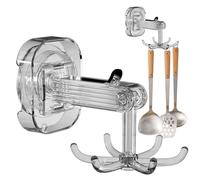 Generisch Gancho de seis garras, organizador de seis garras | Gancho de ventosa giratorio de 360 grados con 6 garras - Organizador de ducha, gancho de armario, accesorios de cocina para cocina, baño y
