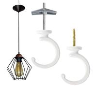 Generisch Gancho de techo | Balcón Plantador Swag Soporte de techo multiusos resistente a la corrosión 2 para almacenamiento de cocina, invernadero, aula, apartamento, taller, garaje, terraza