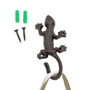 Generisch Gancho para animales de hierro fundido para pared, gancho de hierro fundido, gancho de hierro fundido en forma de animal, percha rústica para interior al aire libre, jardín, país, granja