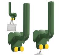 Generisch Gancho para barra de pared, gancho de pared para animales, 2 ganchos de pared para ahorrar espacio, para cocina, salón, dormitorio, cuarto de baño